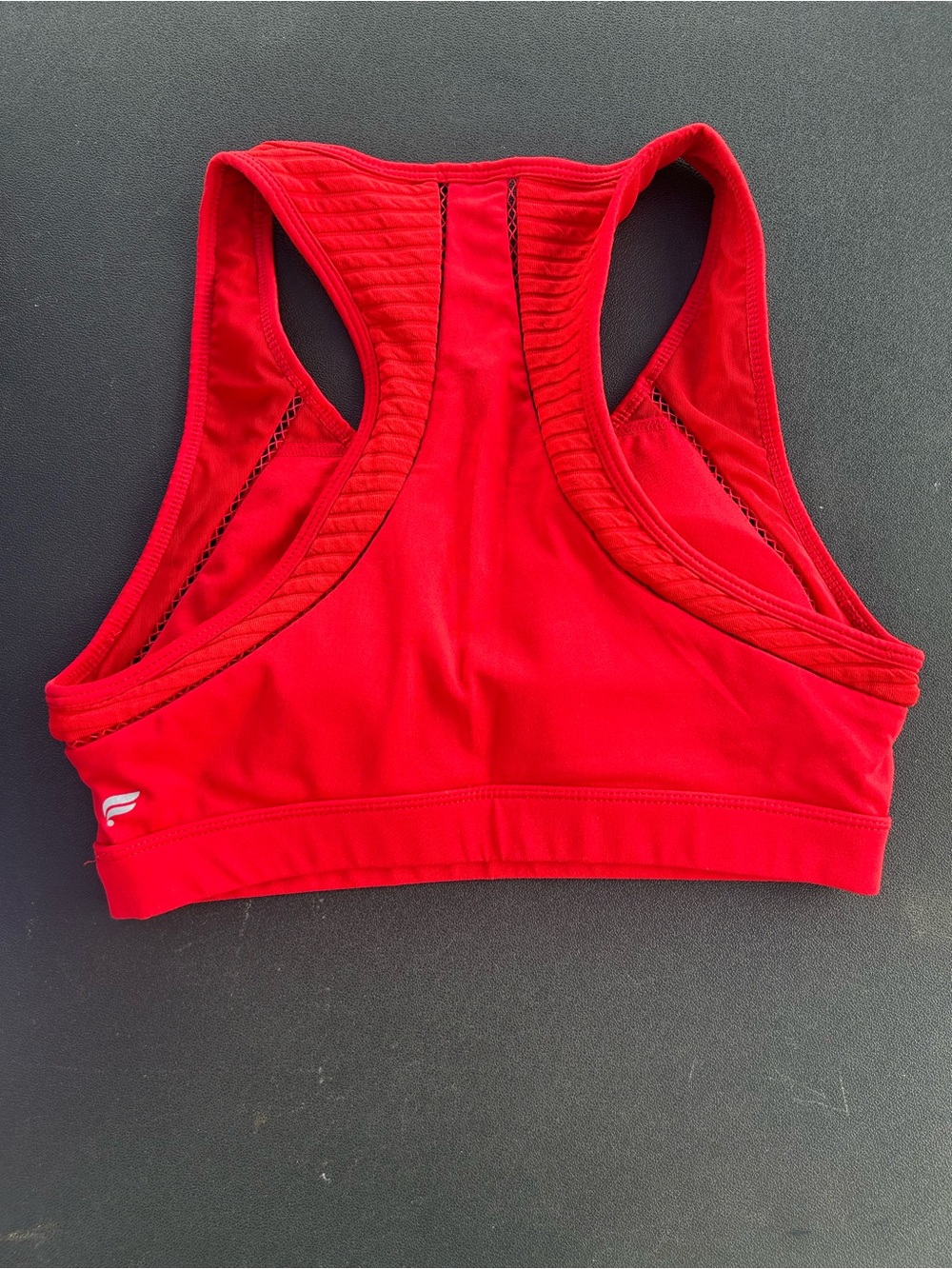 Fabletics Red Racerback Sports Bra - Picture 2 of 2